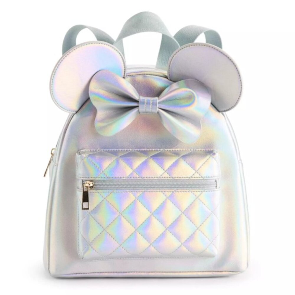NWT! Disney 100 Limited Edition Minnie Mouse Pearl Iridescent Mini Backp…